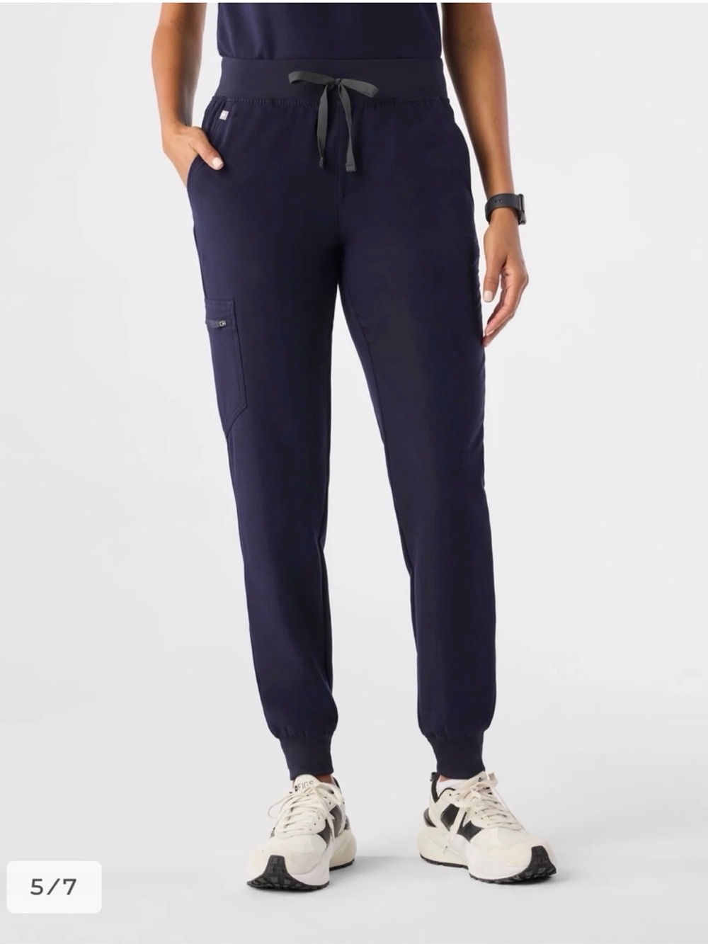 NWT FIGS Zamora Jogger Scrub Pants Navy Small Petite SP